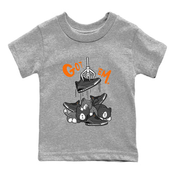 3s Fear shirt to match jordans Treasure Hunter sneaker tees Air Jordan 3 Fear SNRT Sneaker Release Tees Baby Toddler Heather Grey 2 T-Shirt