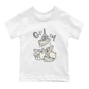 Air Jordan 3 Craft Ivory shirt to match jordans Treasure Hunter sneaker tees 3s Ivory SNRT sneaker release tees baby toddler White 2 cotton Shirt