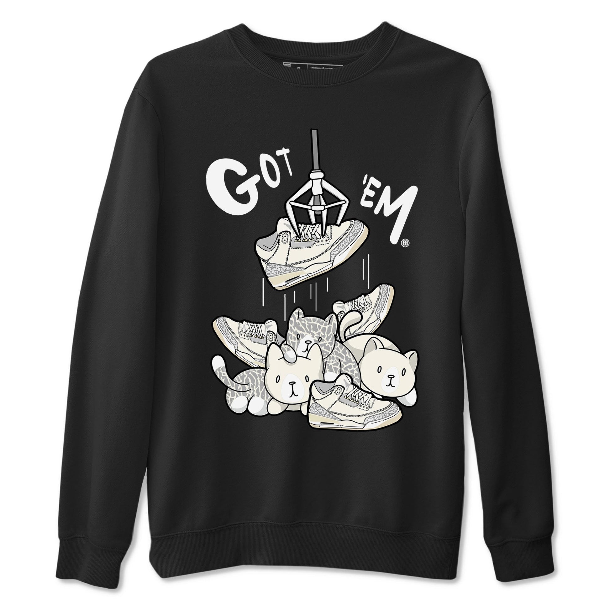 Air Jordan 3 Craft Ivory shirt to match jordans Treasure Hunter sneaker tees 3s Ivory SNRT Sneaker Release Tees unisex cotton Black 2 crew neck shirt