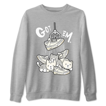 Air Jordan 3 Craft Ivory shirt to match jordans Treasure Hunter sneaker tees 3s Ivory SNRT Sneaker Release Tees unisex cotton Heather Grey 2 crew neck shirt