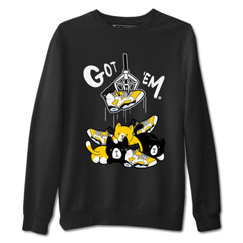 AJ6 Yellow Ochre shirt to match jordans Treasure Hunter sneaker match tee Air Jordan 6 Yellow Ochre SNRT Sneaker Tees unisex cotton Black 2 crew neck shirt