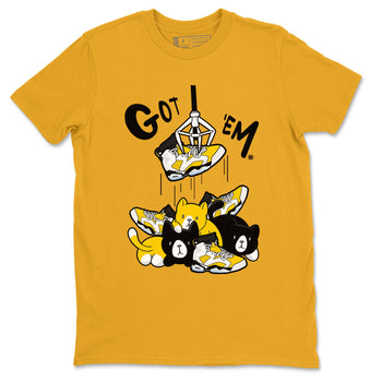 AJ6 Yellow Ochre shirt to match jordans Treasure Hunter sneaker match tee Air Jordan 6 Yellow Ochre SNRT Sneaker Tees unisex cotton Gold 2 crew neck shirt