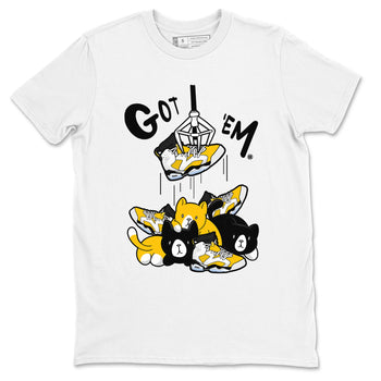 AJ6 Yellow Ochre shirt to match jordans Treasure Hunter sneaker match tee Air Jordan 6 Yellow Ochre SNRT Sneaker Tees unisex cotton White 2 crew neck shirt