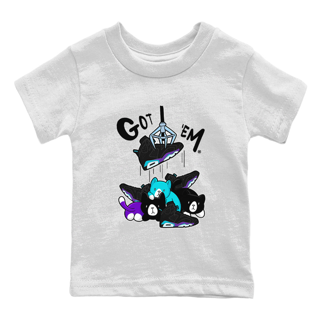 6s Aqua Sneaker Match Tees Treasure Hunter Sneaker Tees Air Jordan 6 Aqua Sneaker Release Tees Kids Shirts White 2