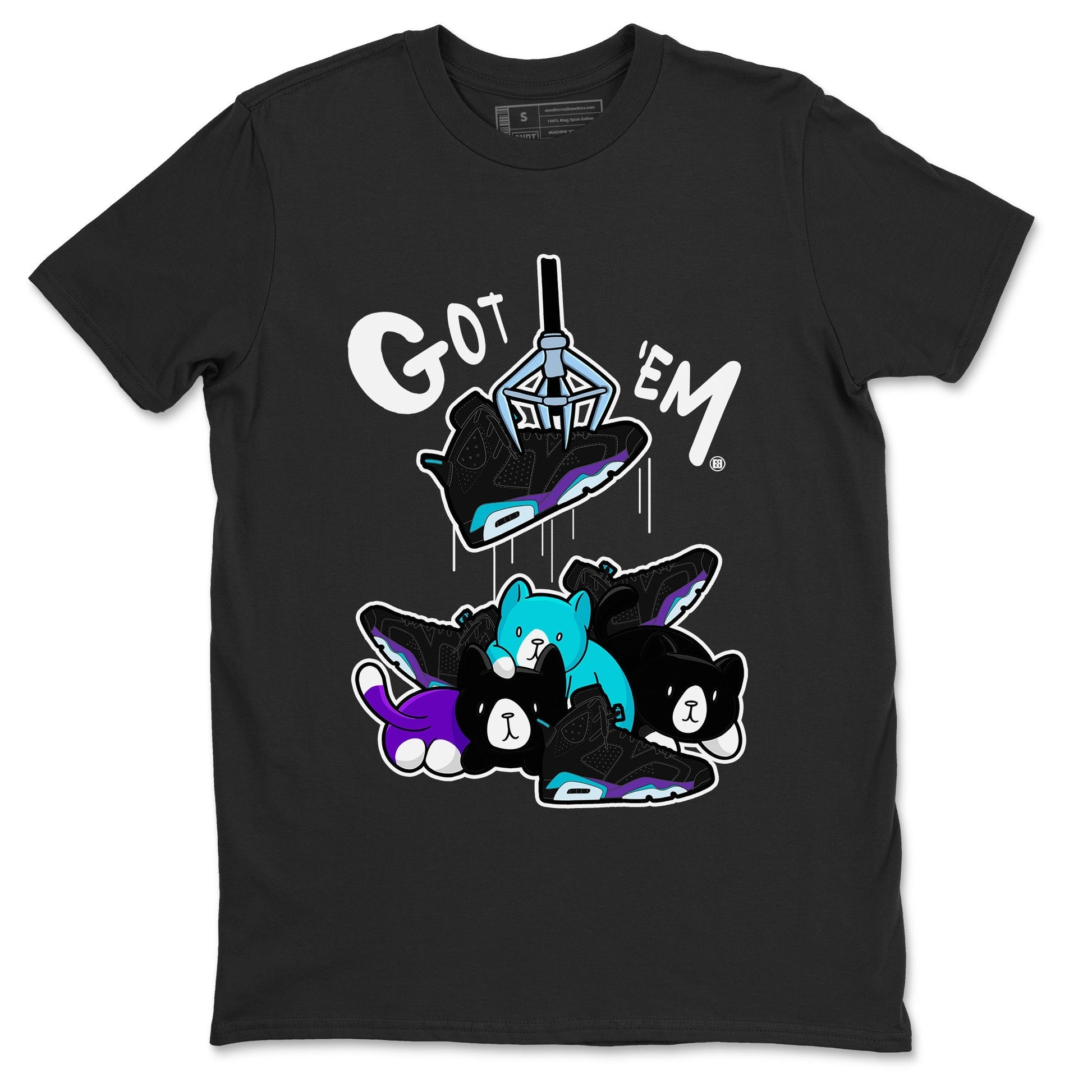 6s Aqua Sneaker Match Tees Treasure Hunter Sneaker Tees Air Jordan 6 Aqua Sneaker Release Tees Unisex Shirts Black 2