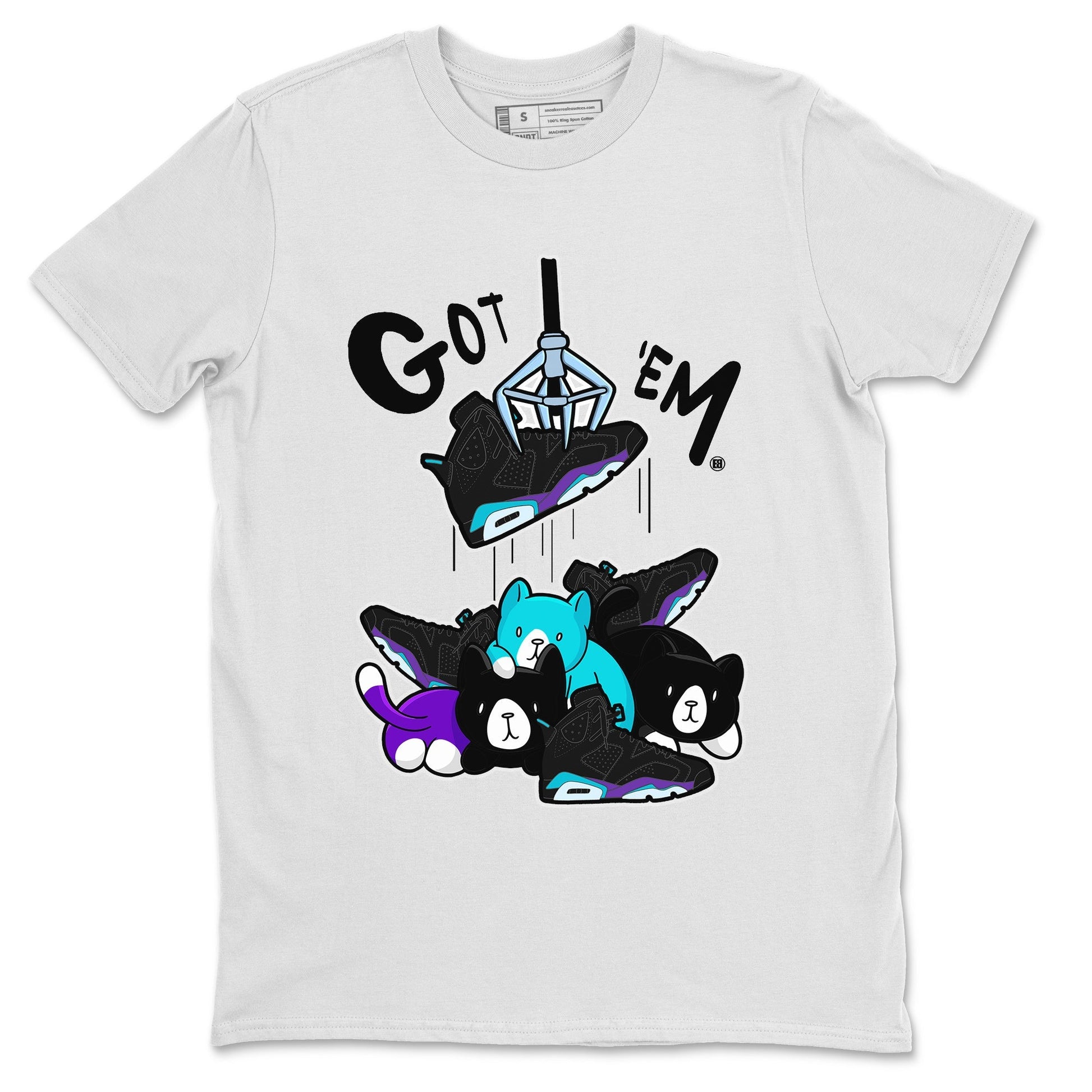 6s Aqua Sneaker Match Tees Treasure Hunter Sneaker Tees Air Jordan 6 Aqua Sneaker Release Tees Unisex Shirts White 2