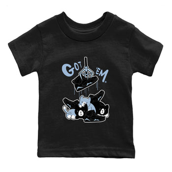 AJ7 Chambray Sneaker Match Tees Treasure Hunter Sneaker Tees Air Jordan 7 Chambray Sneaker Release Tees Kids Shirts Black 2
