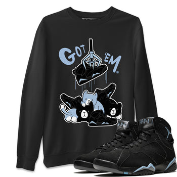 AJ7 Chambray Sneaker Match Tees Treasure Hunter Sneaker Tees Air Jordan 7 Chambray Sneaker Release Tees Unisex Shirts Black 1