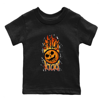 AJ1 Starfish shirt to match jordans Trick Or Kicks Halloween costume sneaker tees AJ1 Starfish SNRT Sneaker Tees Sneaker Matching Clothing Brand Baby Toddler Black 2 T-Shirt