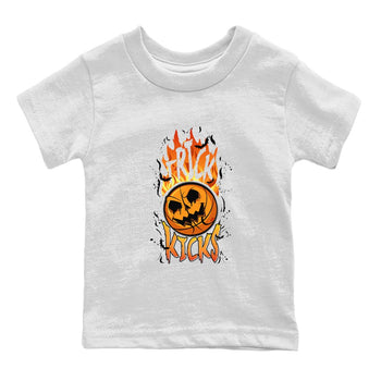 AJ1 Starfish shirt to match jordans Trick Or Kicks Halloween costume sneaker tees AJ1 Starfish SNRT Sneaker Tees Sneaker Matching Clothing Brand Baby Toddler White 2 T-Shirt