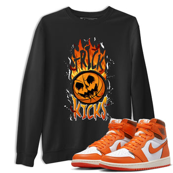 AJ1 Starfish shirt to match jordans Trick Or Kicks Halloween costume sneaker tees AJ1 Starfish SNRT Sneaker Tees Sneaker Matching Clothing Brand Unisex Sneaker Tee Black 1 T-Shirt