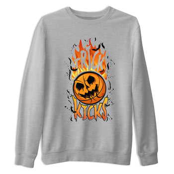 AJ1 Starfish shirt to match jordans Trick Or Kicks Halloween costume sneaker tees AJ1 Starfish SNRT Sneaker Tees Sneaker Matching Clothing Brand Unisex Sneaker Tee Heather Grey 2 T-Shirt