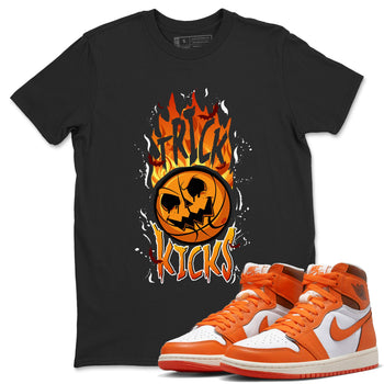 AJ1 Starfish shirt to match jordans Trick Or Kicks Halloween costume sneaker tees AJ1 Starfish SNRT Sneaker Tees Sneaker Matching Clothing Brand Unisex Sneaker Tee Black 1 T-Shirt
