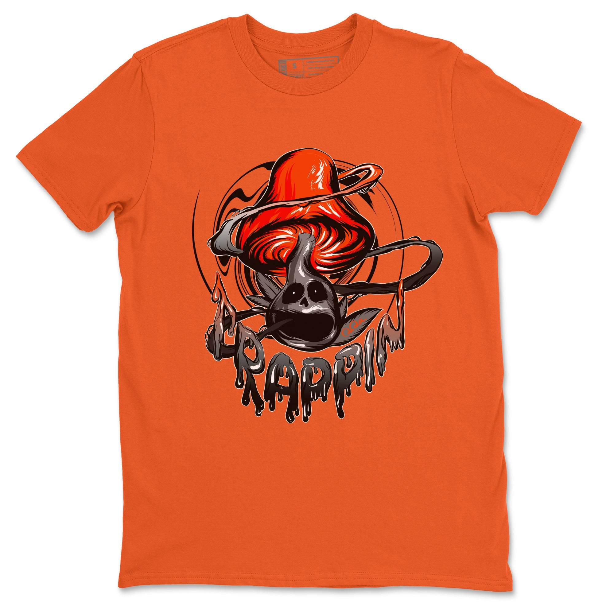 Air Jordan 12 Brilliant Orange Sneaker Match Tees Trippin Mushroom Sneaker Tees AJ12 Brilliant Orange Sneaker Release Tees Unisex Shirts Orange 2