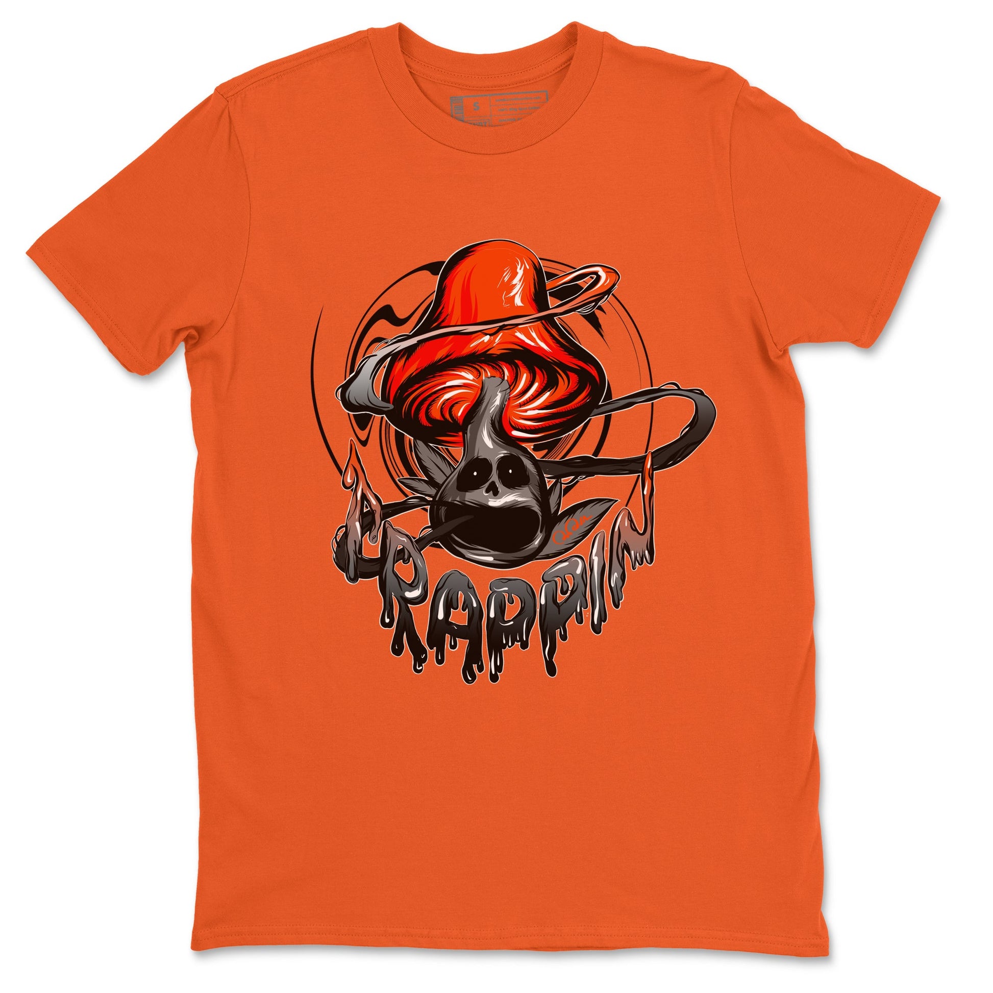 Air Jordan 12 Brilliant Orange Sneaker Match Tees Trippin Mushroom Sneaker Tees AJ12 Brilliant Orange Sneaker Release Tees Unisex Shirts Orange 2
