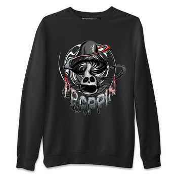 Air Jordan 13 Black Flint Sneaker Match Tees Trippin Mushroom Sneaker Tees AJ13 Retro Black Flint Sneaker Release Tees Unisex Shirts Black 2