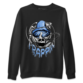 Jordan 5 UNC Jordan Shirts Trippin Mushroom Sneaker Tees AJ5 UNC SNRT Sneaker Tees Unisex Shirts Black 2