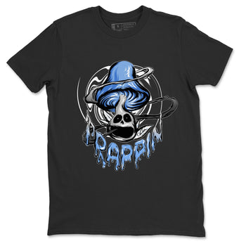 Jordan 5 UNC Jordan Shirts Trippin Mushroom Sneaker Tees AJ5 UNC SNRT Sneaker Tees Unisex Shirts Black 2