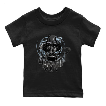 Air Jordan 7 Chambray Sneaker Match Tees Trippin Mushroom Sneaker Tees AJ7 Chambray Sneaker Release Tees Kids Shirts Black 2