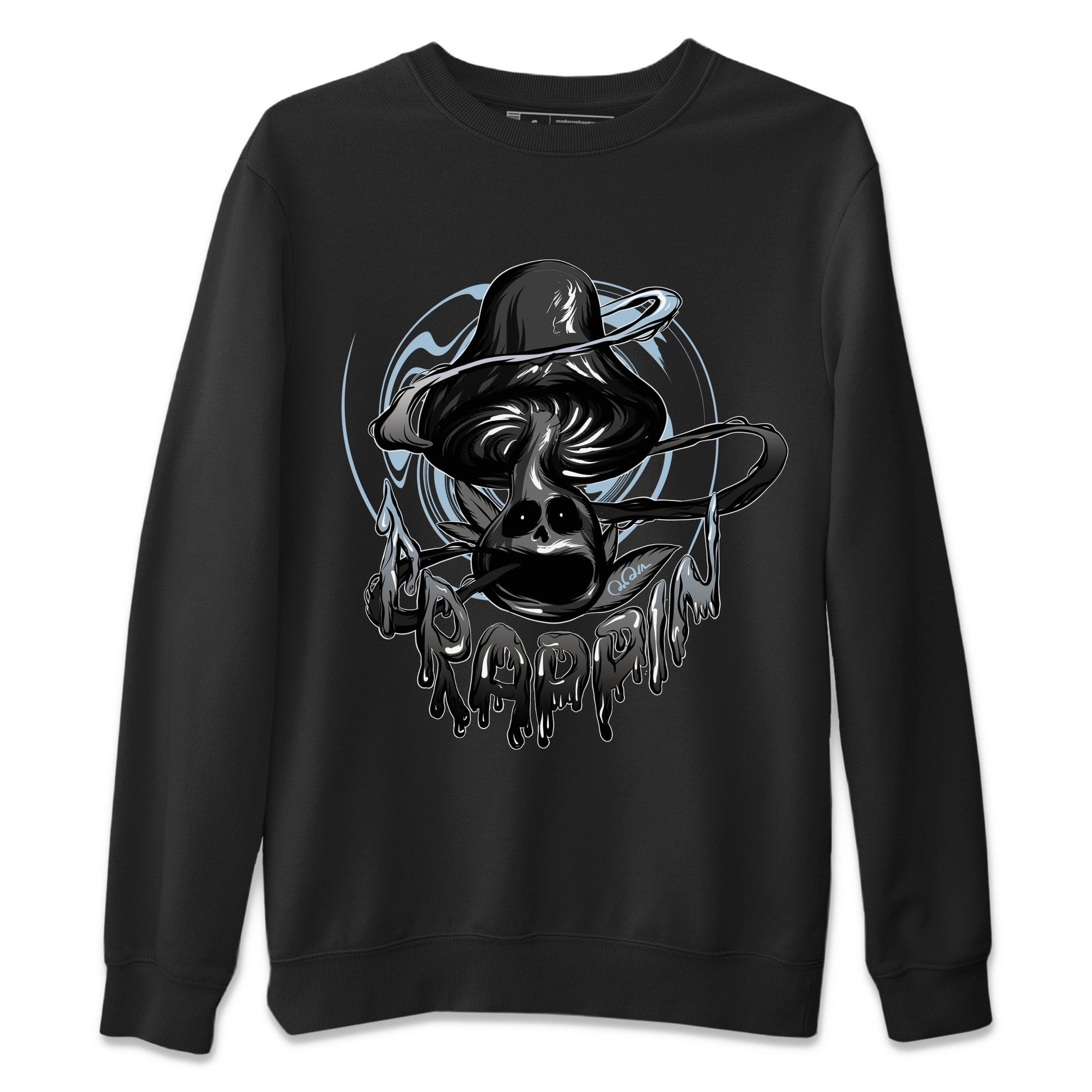 Air Jordan 7 Chambray Sneaker Match Tees Trippin Mushroom Sneaker Tees AJ7 Chambray Sneaker Release Tees Unisex Shirts Black 2