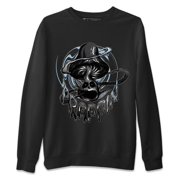 Air Jordan 7 Chambray Sneaker Match Tees Trippin Mushroom Sneaker Tees AJ7 Chambray Sneaker Release Tees Unisex Shirts Black 2