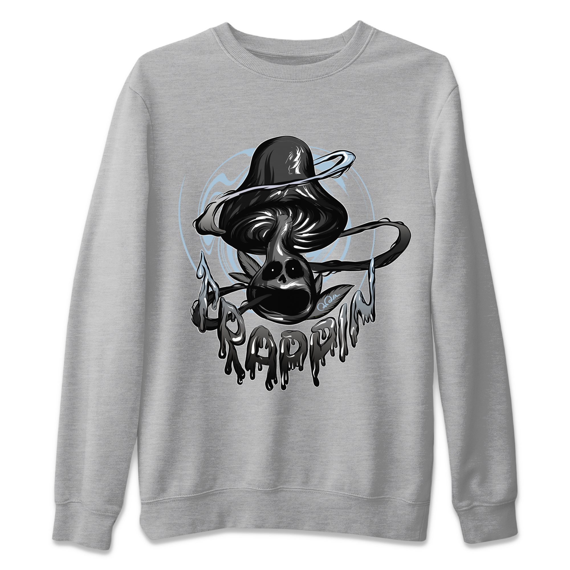 Air Jordan 7 Chambray Sneaker Match Tees Trippin Mushroom Sneaker Tees AJ7 Chambray Sneaker Release Tees Unisex Shirts Heather Grey 2