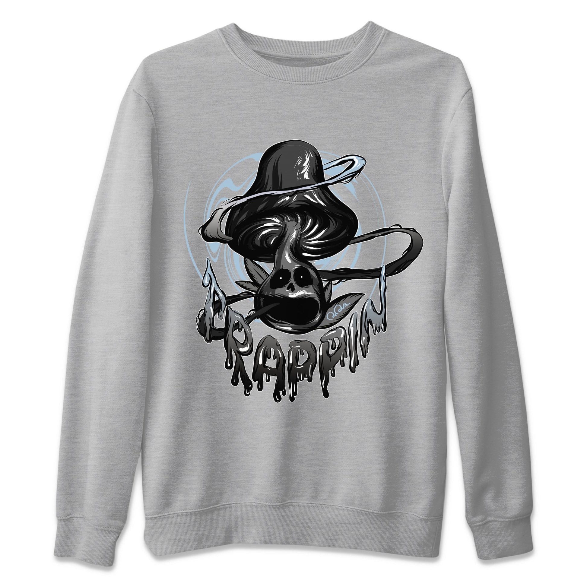 Air Jordan 7 Chambray Sneaker Match Tees Trippin Mushroom Sneaker Tees AJ7 Chambray Sneaker Release Tees Unisex Shirts Heather Grey 2