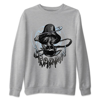 Air Jordan 7 Chambray Sneaker Match Tees Trippin Mushroom Sneaker Tees AJ7 Chambray Sneaker Release Tees Unisex Shirts Heather Grey 2