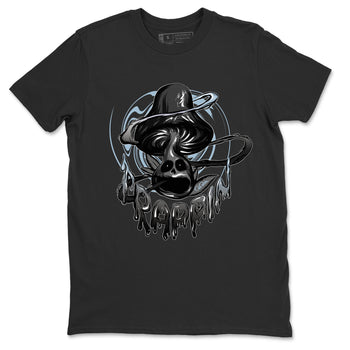 Air Jordan 7 Chambray Sneaker Match Tees Trippin Mushroom Sneaker Tees AJ7 Chambray Sneaker Release Tees Unisex Shirts Black 2