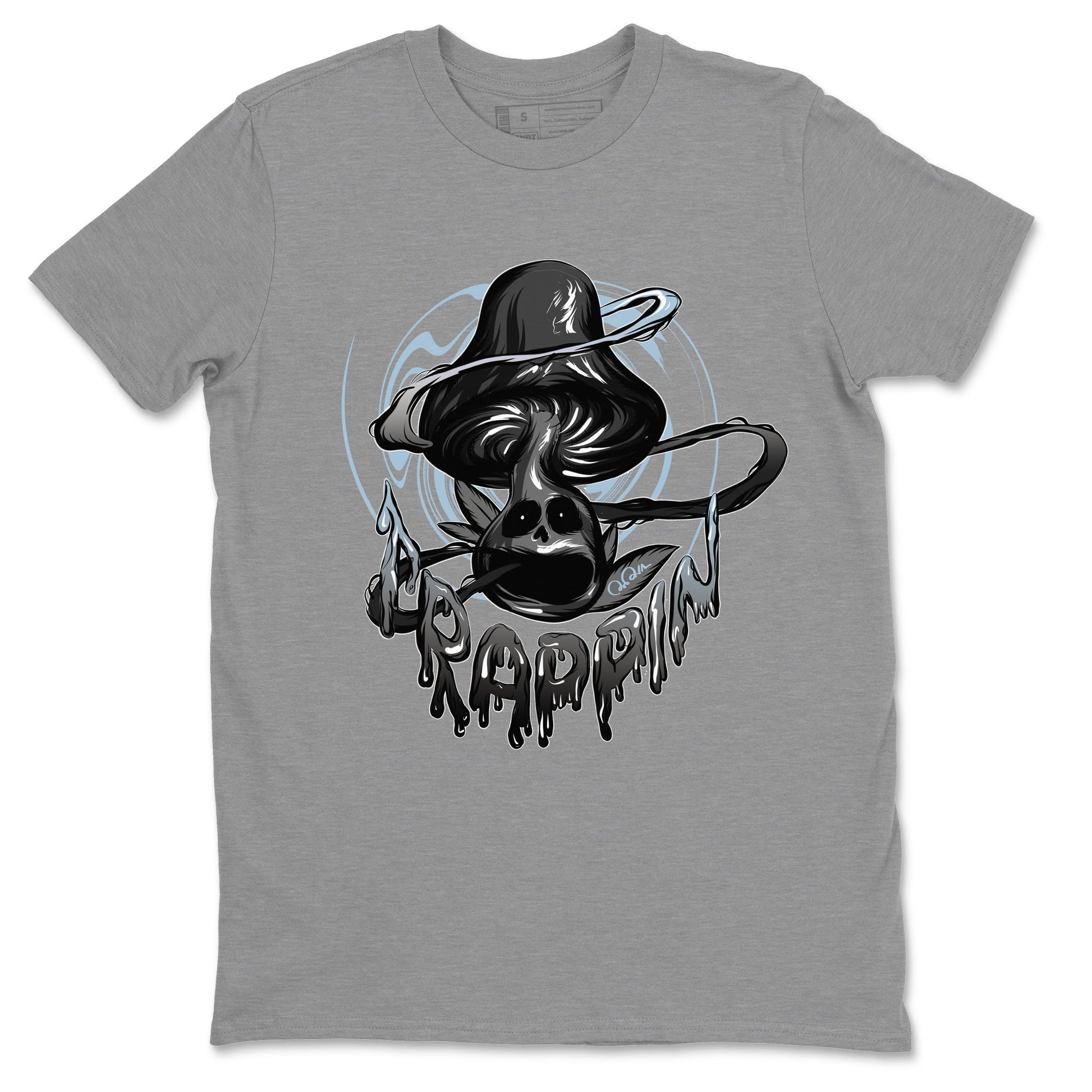 Air Jordan 7 Chambray Sneaker Match Tees Trippin Mushroom Sneaker Tees AJ7 Chambray Sneaker Release Tees Unisex Shirts Heather Grey 2