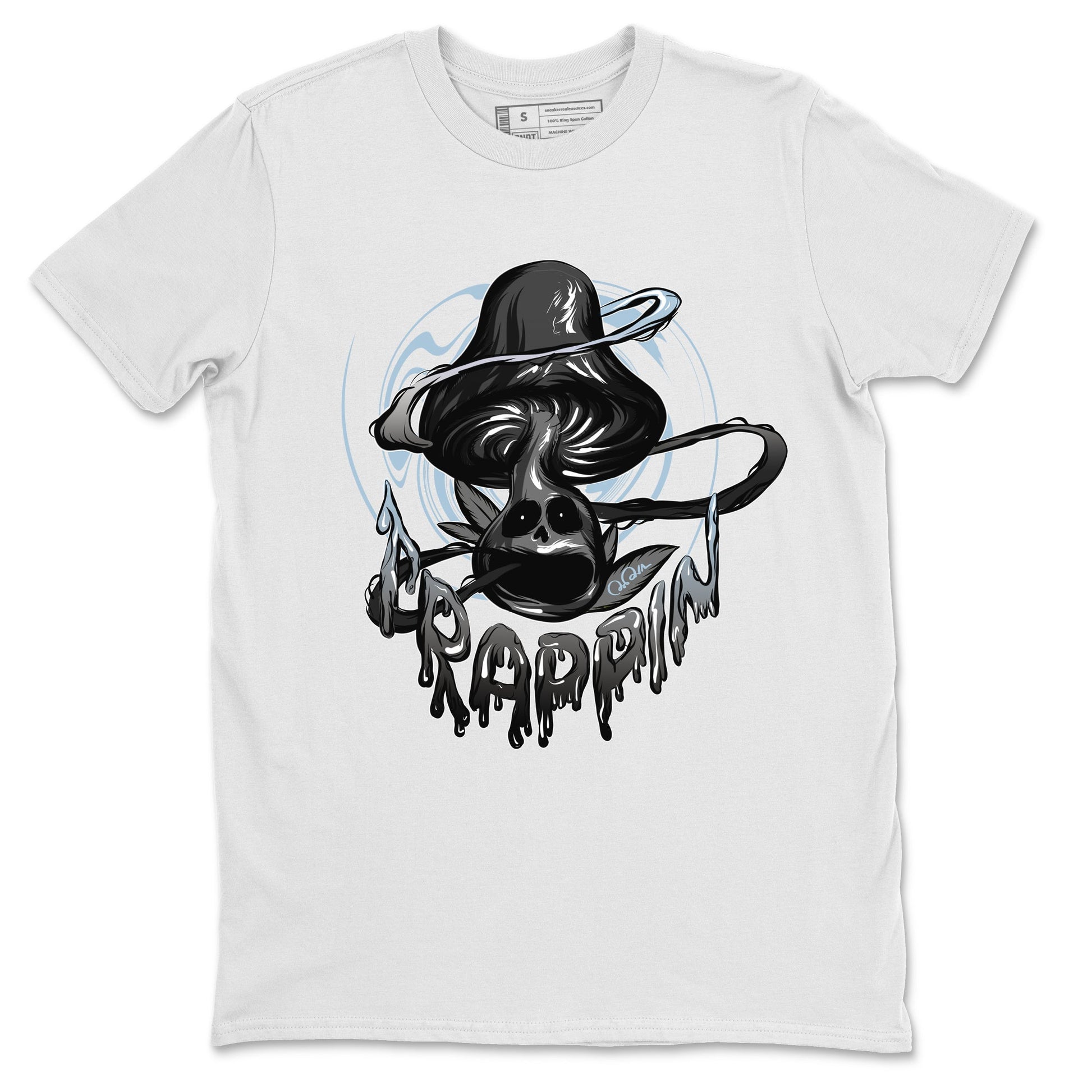 Air Jordan 7 Chambray Sneaker Match Tees Trippin Mushroom Sneaker Tees AJ7 Chambray Sneaker Release Tees Unisex Shirts White 2