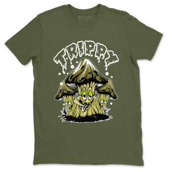 Air Jordan 1 Low X Travis Scott Golf X Olive shirt to match jordans Trippy sneaker tees Air Jordan 1 Travis Scott Golf Olive SNRT Sneaker Release Tees Unisex Military Green 2 T-Shirt