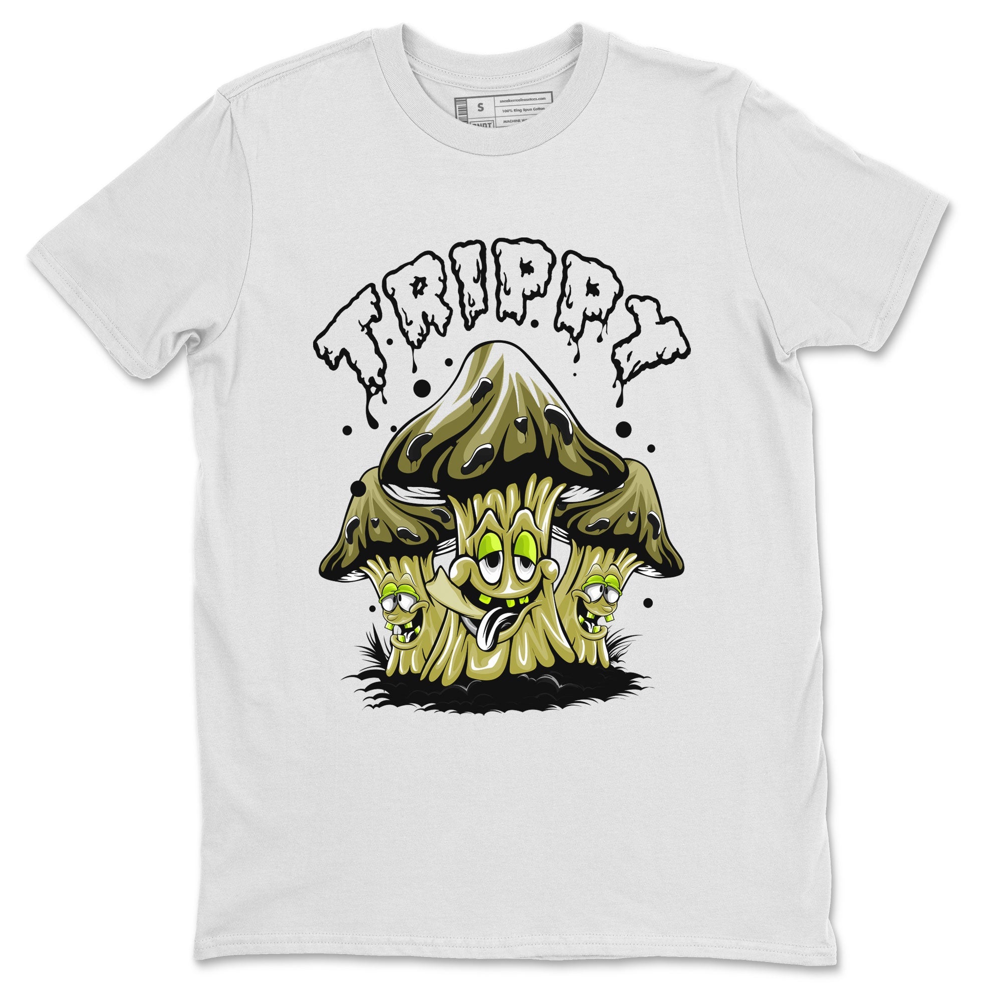 Air Jordan 1 Low X Travis Scott Golf X Olive shirt to match jordans Trippy sneaker tees Air Jordan 1 Travis Scott Golf Olive SNRT Sneaker Release Tees Unisex White 2 T-Shirt