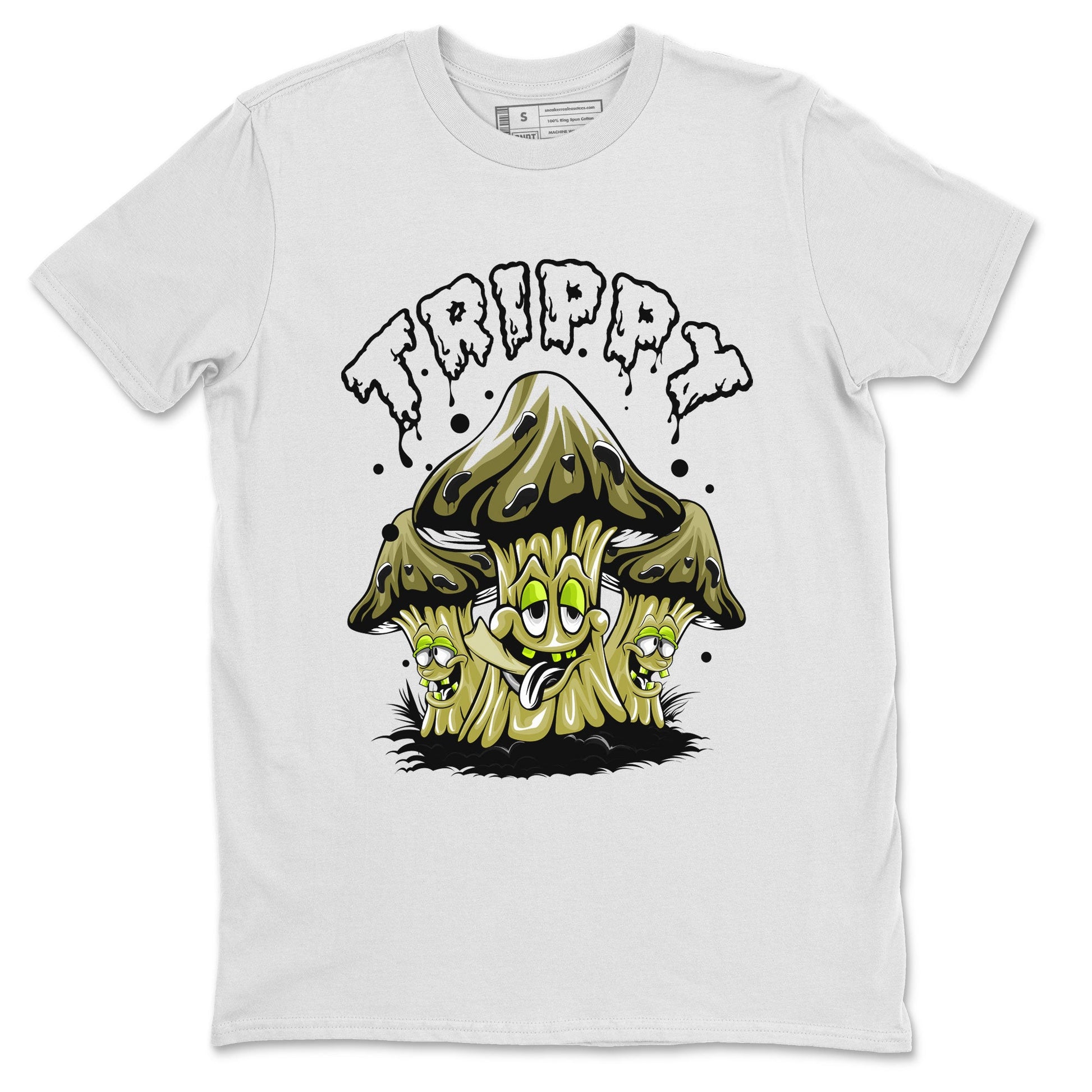Air Jordan 1 Low X Travis Scott Golf X Olive shirt to match jordans Trippy sneaker tees Air Jordan 1 Travis Scott Golf Olive SNRT Sneaker Release Tees Unisex White 2 T-Shirt