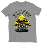 Air Jordan 4 Thunder Sneaker Match Tees Trippy Sneaker Tees Air Jordan 4 Retro Thunder Tee Unisex Shirts Heather Grey 2