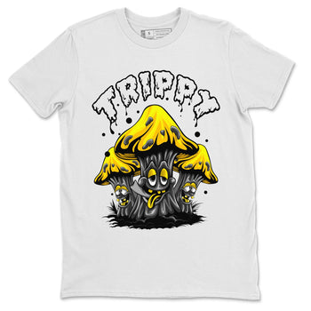 Air Jordan 4 Thunder Sneaker Match Tees Trippy Sneaker Tees Air Jordan 4 Retro Thunder Tee Unisex Shirts White 2
