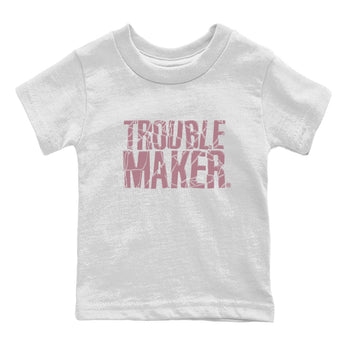 Air Jordan 1 Mauve shirt to match jordans Trouble Maker sneaker tees 1s High OG Mauve SNRT Sneaker Tees Baby Toddler White 2 T-Shirt