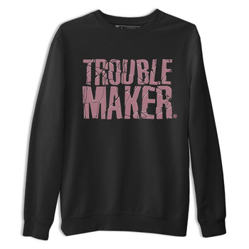 Air Jordan 1 Mauve shirt to match jordans Trouble Maker sneaker tees 1s High OG Mauve SNRT Sneaker Tees Unisex Streetwear Clothing Black 2 T-Shirt