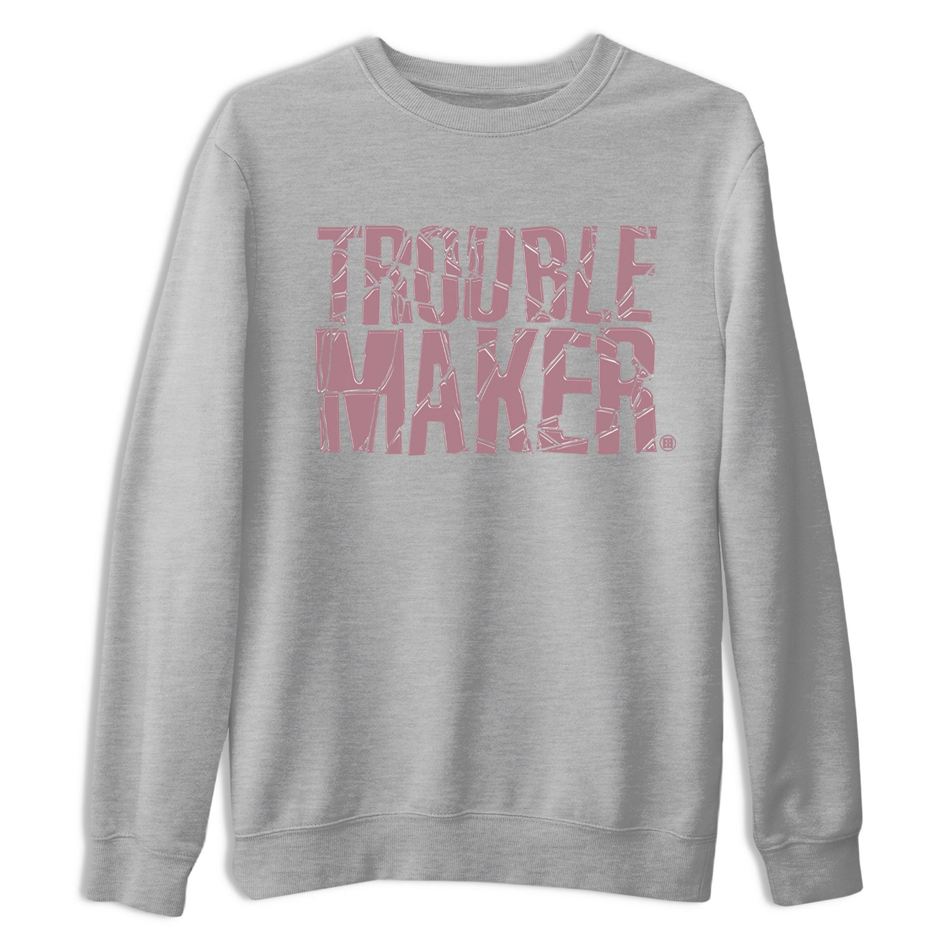 Air Jordan 1 Mauve shirt to match jordans Trouble Maker sneaker tees 1s High OG Mauve SNRT Sneaker Tees Unisex Streetwear Clothing Heather Grey 2 T-Shirt