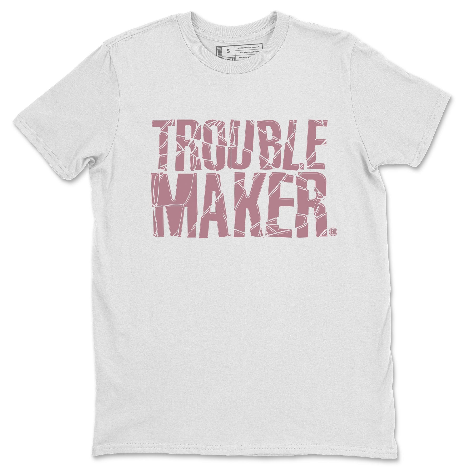 Air Jordan 1 Mauve shirt to match jordans Trouble Maker sneaker tees 1s High OG Mauve SNRT Sneaker Tees Unisex Streetwear Clothing White 2 T-Shirt