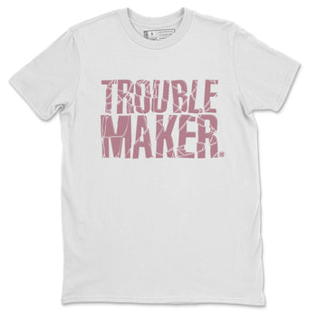 Air Jordan 1 Mauve shirt to match jordans Trouble Maker sneaker tees 1s High OG Mauve SNRT Sneaker Tees Unisex Streetwear Clothing White 2 T-Shirt