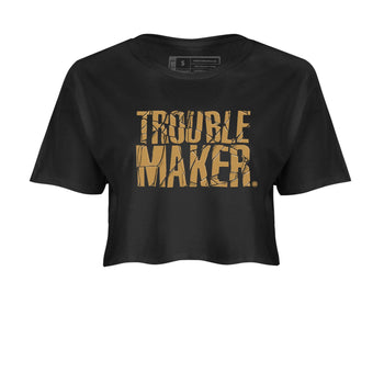 13s Wheat shirt to match jordans Trouble Maker sneaker release tees Air Jordan 13 Wheat SNRT Sneaker Tees Black 2 Crop T-Shirt