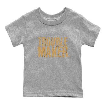 13s Wheat shirt to match jordans Trouble Maker sneaker release tees Air Jordan 13 Wheat SNRT Sneaker Tees Baby Toddler Heather Grey 2 T-Shirt