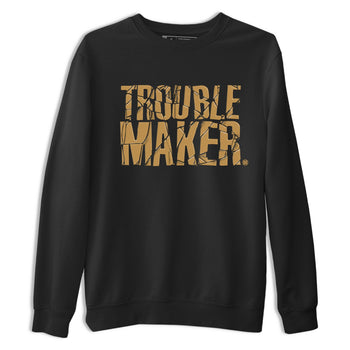 13s Wheat shirt to match jordans Trouble Maker sneaker release tees Air Jordan 13 Wheat SNRT Sneaker Tees Unisex Streetwear Clothing Black 2 T-Shirt