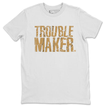 13s Wheat shirt to match jordans Trouble Maker sneaker release tees Air Jordan 13 Wheat SNRT Sneaker Tees Unisex Streetwear Clothing White 2 T-Shirt