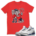 Jordan 3 True Blue Sneaker Match Tees AJ3 Elephant Sneaker Tees Jordan 3 True Blue Sneaker Release Tees Unisex Shirts