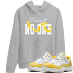 Air Jordan 11 Yellow Python Sneaker Match Tees Trust No One Sneaker Tees Air Jordan 11 Yellow Snakeskin Tee Unisex Shirts Heather Grey 1