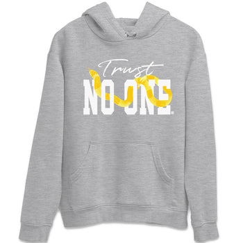 Air Jordan 11 Yellow Python Sneaker Match Tees Trust No One Sneaker Tees Air Jordan 11 Yellow Snakeskin Tee Unisex Shirts Heather Grey 2