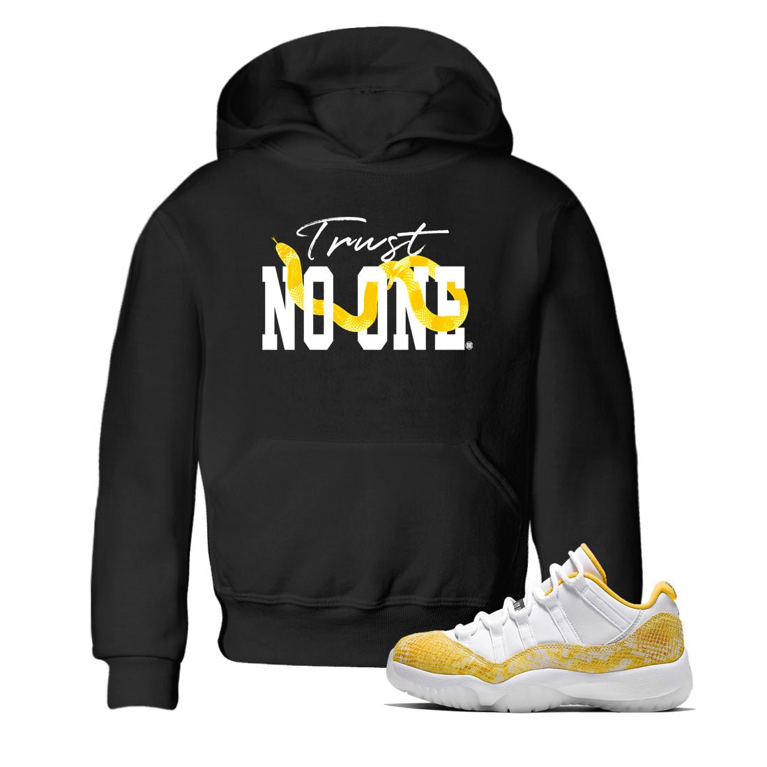 Air Jordan 11 Yellow Python Trust No One Baby and Kids Sneaker Tees Air Jordan 11 Yellow Python Kids Sneaker Tees Washing and Care Tip