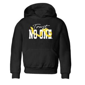 Air Jordan 11 Yellow Python Sneaker Match Tees Trust No One Sneaker Tees Air Jordan 11 Yellow Snakeskin Tee Kids Shirts Black 2